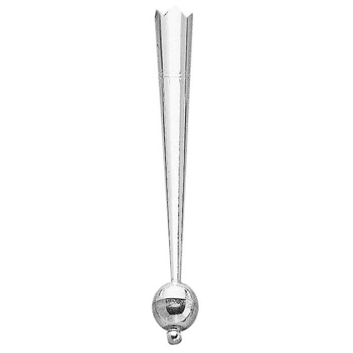 Sterling Silver Bolo Tip with 8mm Benchmade Bead for making jewelry in sterling and fine silver