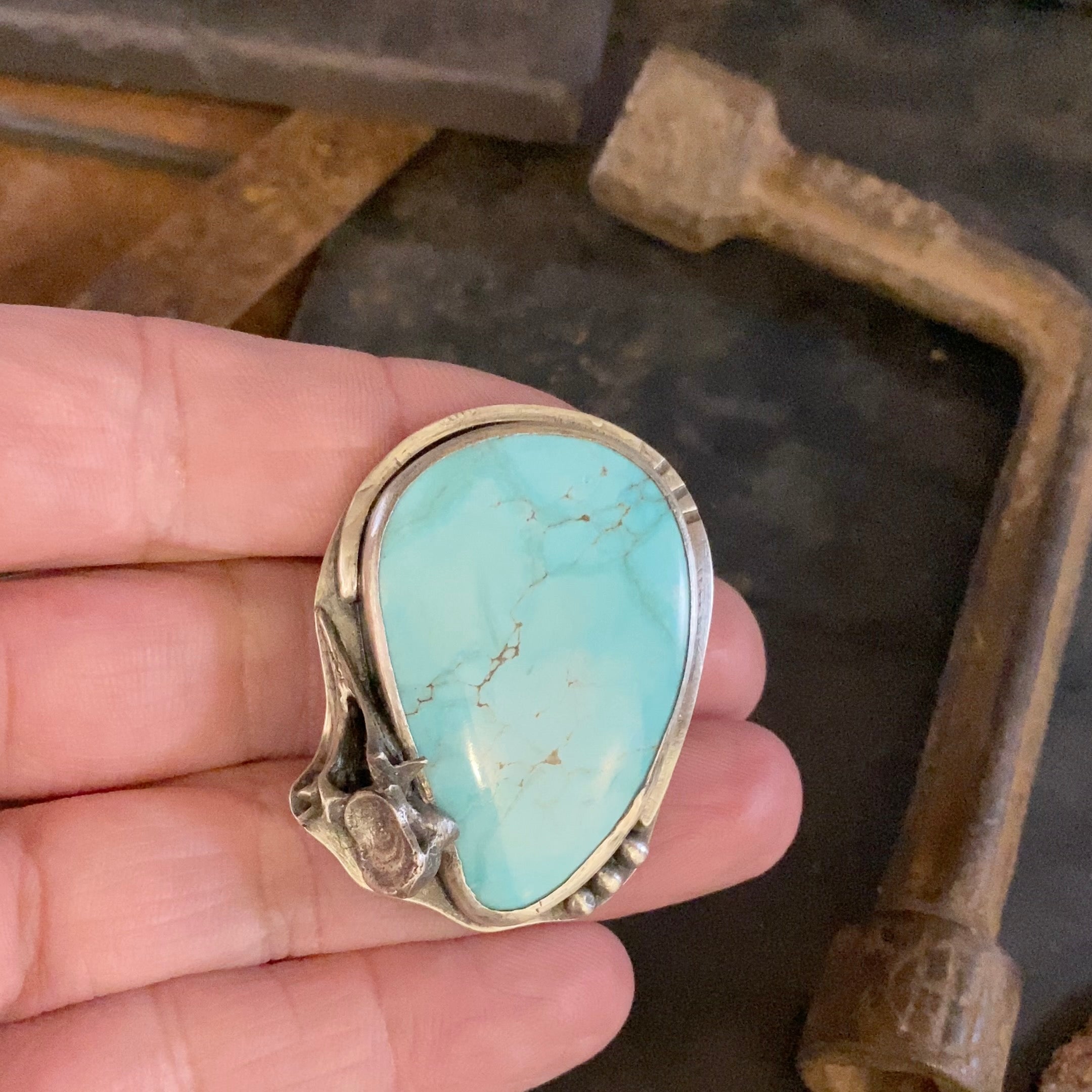 silver turquoise bolo tie class Salt Lake City, Ut B Golden Jewelry School
