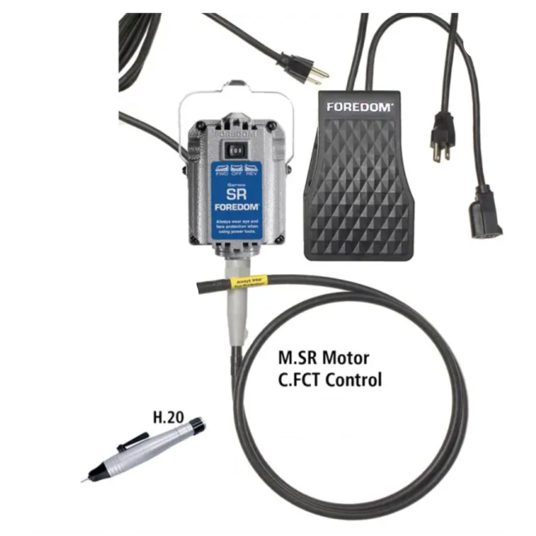 SR Foredom K.8304 flexshaft drill for jewelry making with quick change hand piece