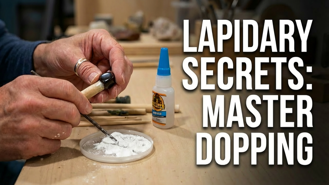 Dop a stone for Lapidary