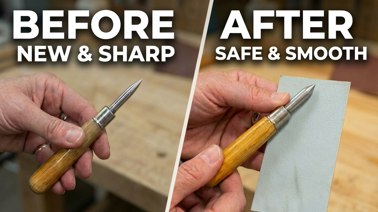 Dressing your burnisher so it is not sharp!
