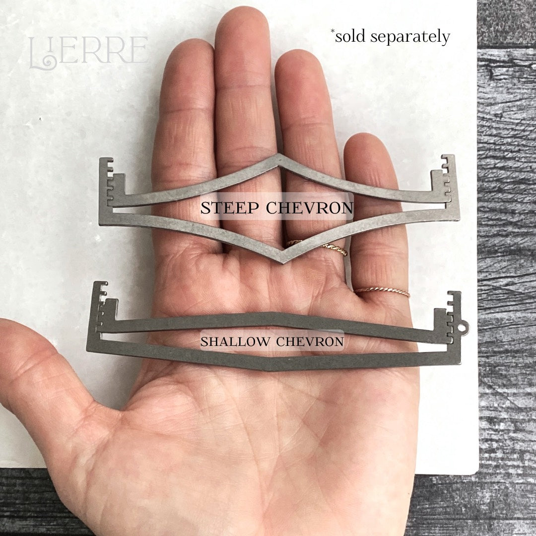 Steep Chevron Ring Band Soldering Stencils