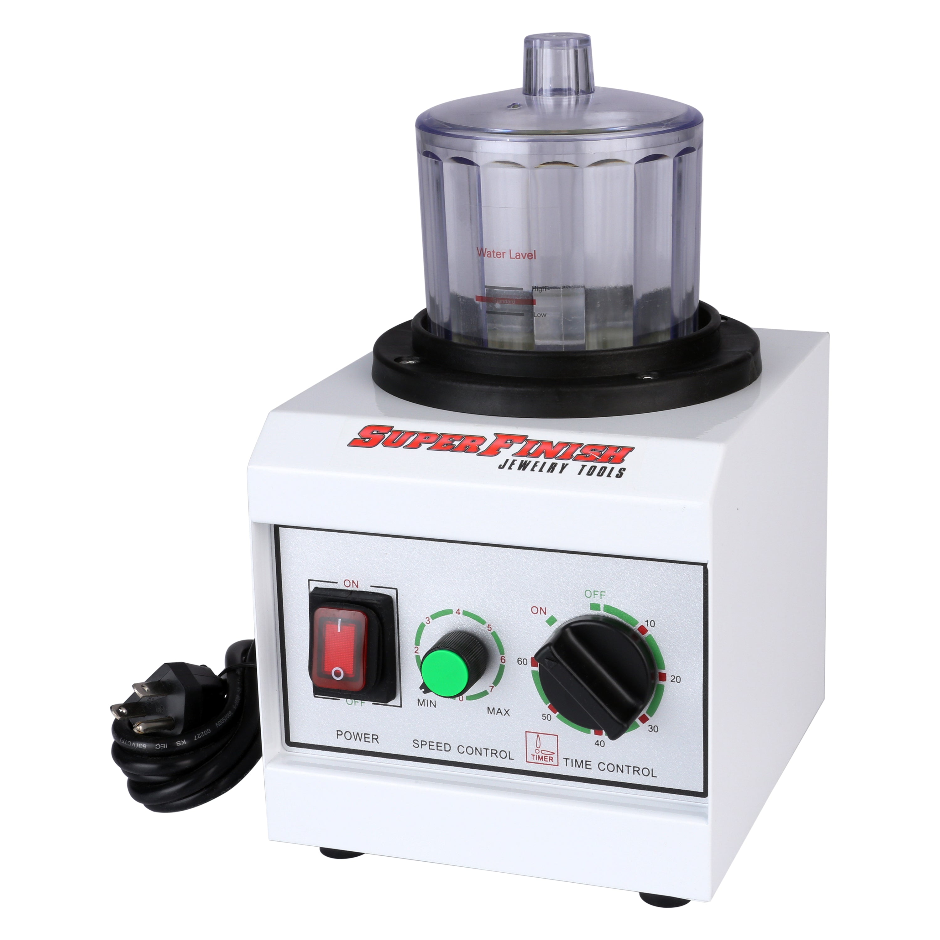 Super Mini Magnetic Jewelry Tumbler, Variable Speed, 4" Bowl, Pin Finisher