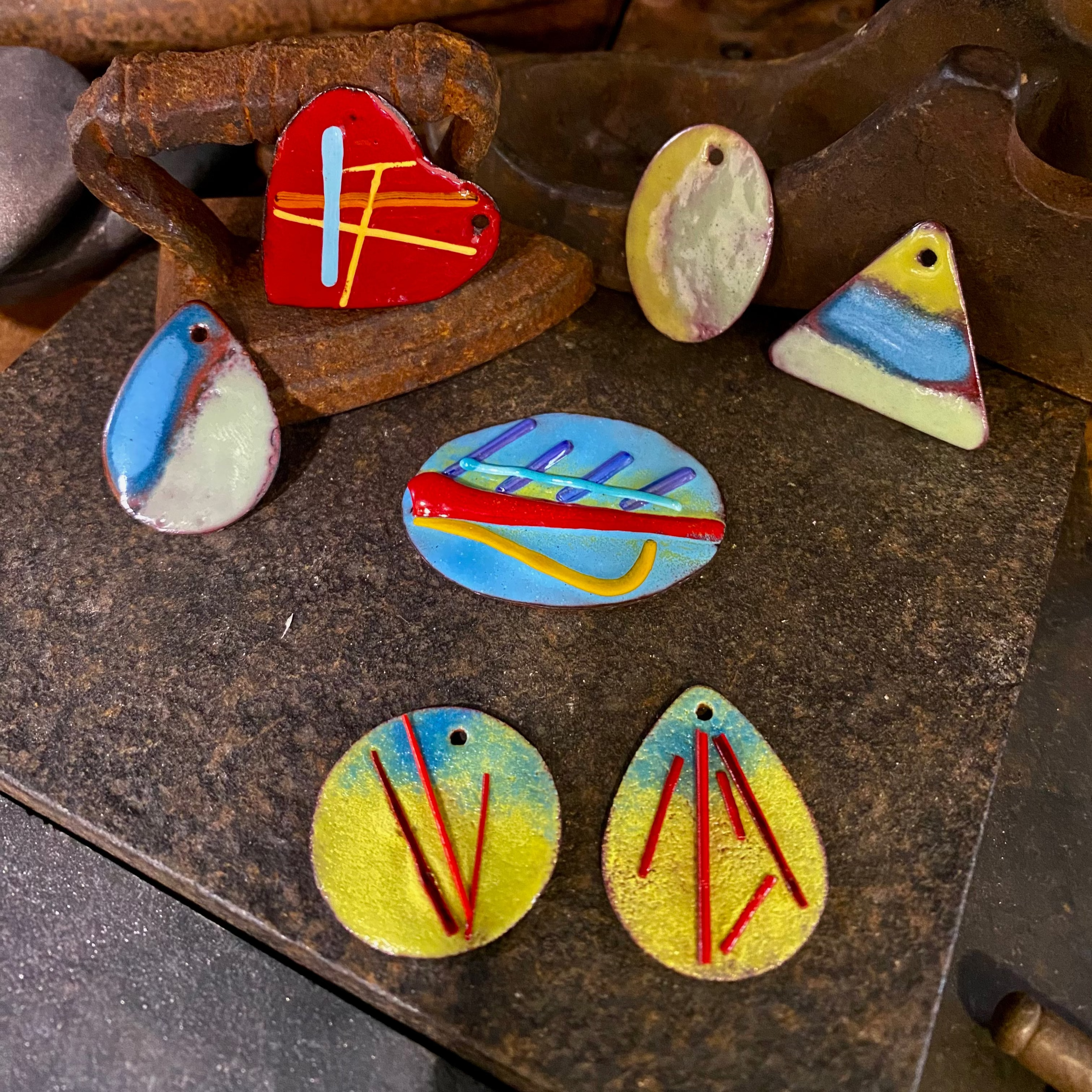 Enameling jewelry making class