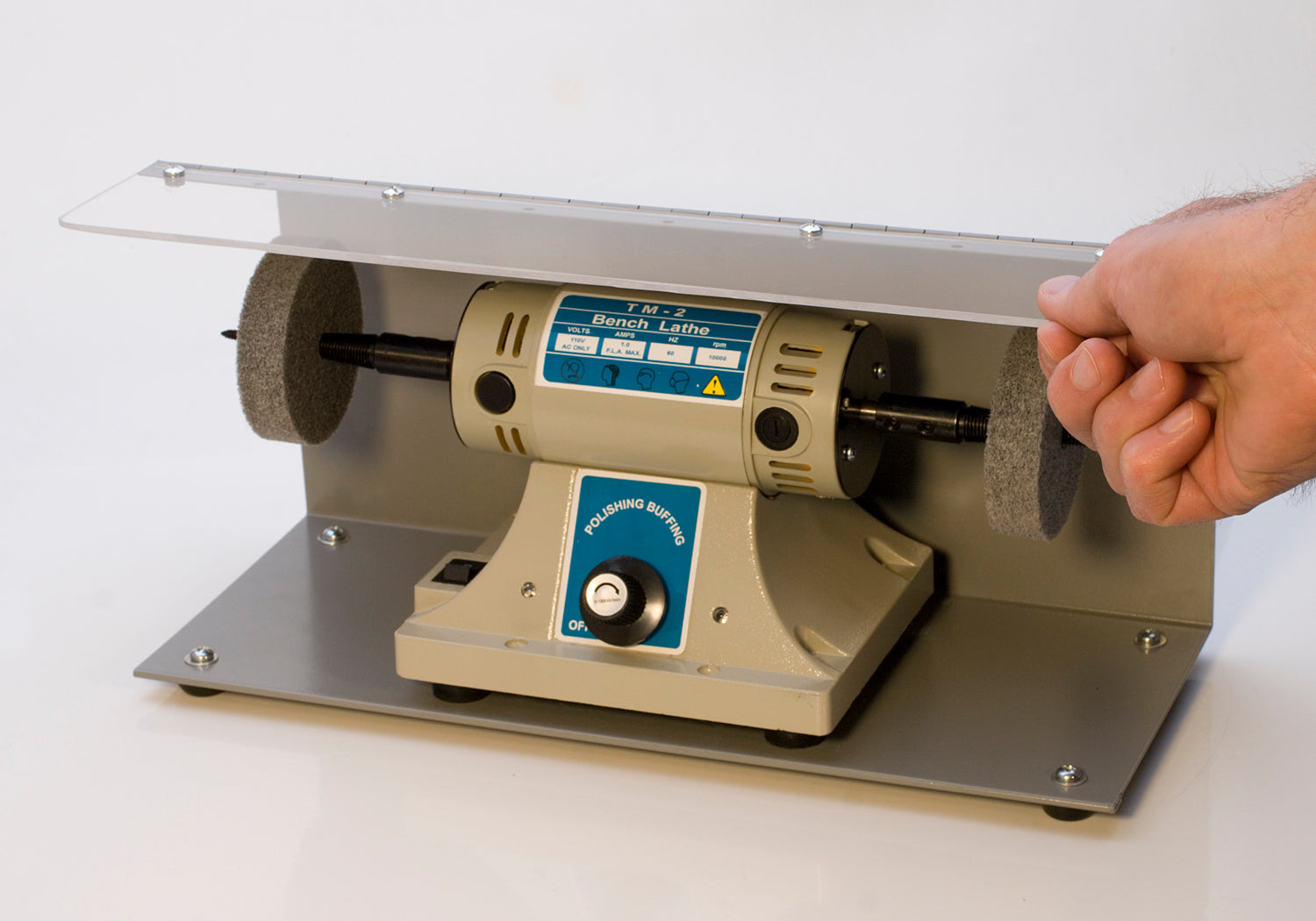 Splash Guard Hood For Benchtop Polisher