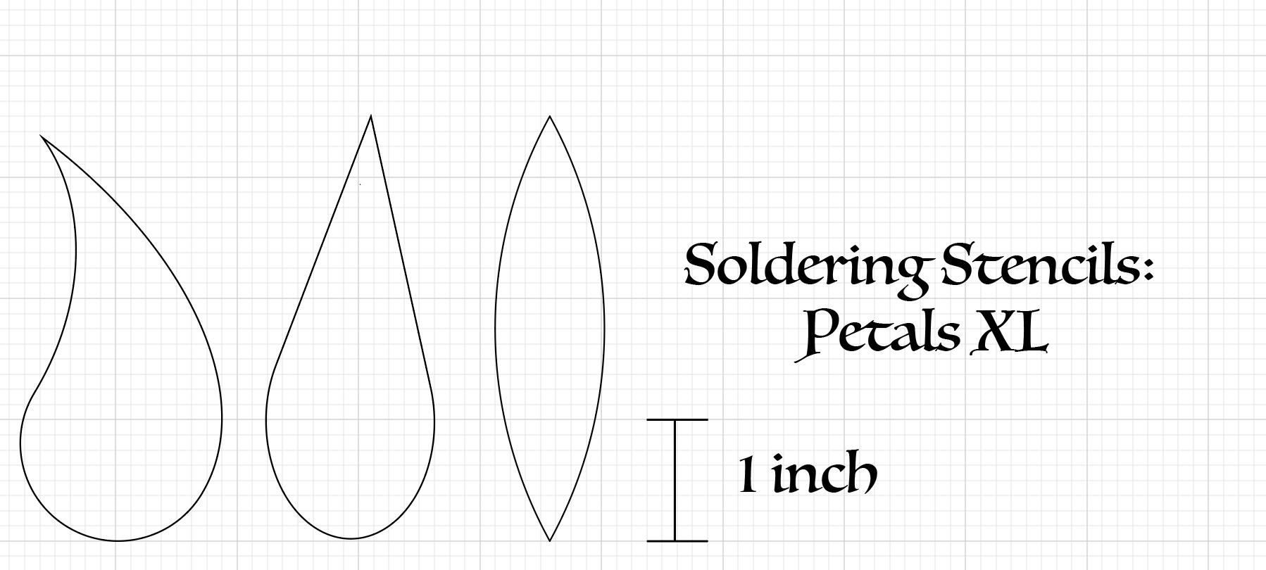 Soldering Stencils: Petals