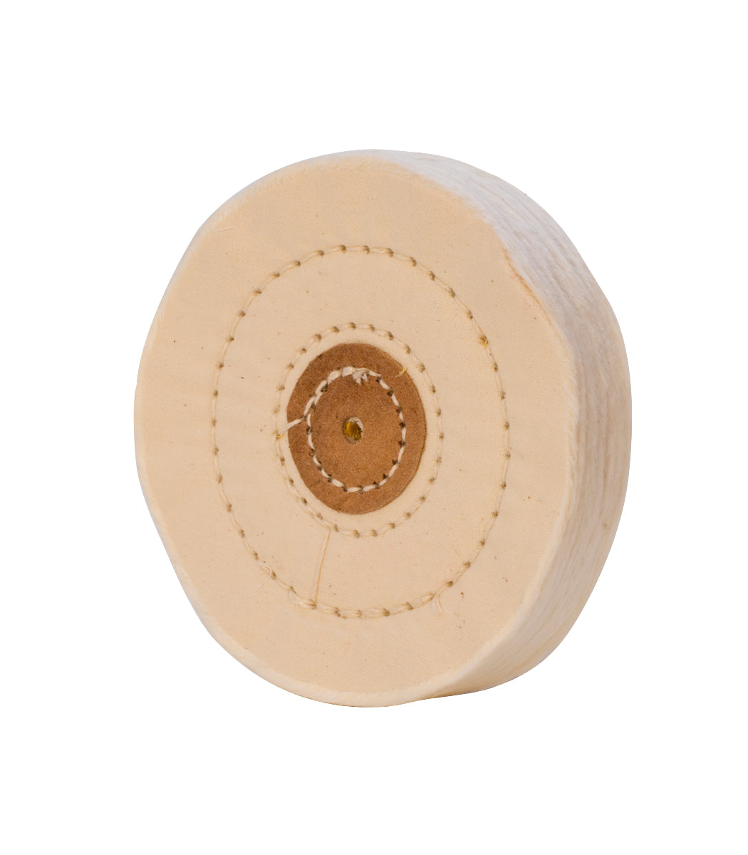 White Muslin Buff-Stitched, Leather Center 4X30P