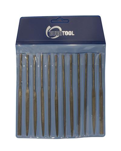 12 Piece Needle File Straight Cut