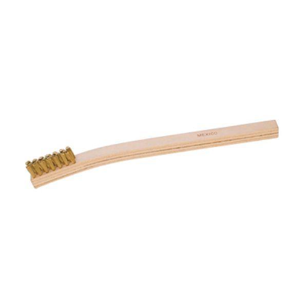 Brass Brush with wood handles-small head